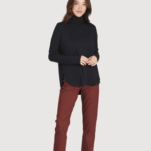 KIT AND ACE sweater Burrow turtleneck pullover black size 0